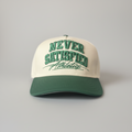 NSA VINTAGE GREEN & CREAM SNAPBACK.